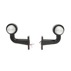Set lampi laterale gabarit led-neon cu brat 12-24V rosu/alb FR0148R/W Breckner Germany - Img 2