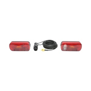Set lampi remorca 12V universale cu 6 functii, cablaj 5.5m, fisa priza 13P 215x100x55mm Breckner Germany