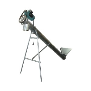 Snec transportor cereale orizontal 3m, 220V, 3kW, diametru 160mm, capacitate 10-15 T/h, cuva de alimentare si suport THOR - Img 5