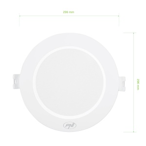 Spot LED PNI D-Light CL2524 24W, incastrabil, rotund 29 cm, 6400K, alimentare 230V, 2640 lm, alb rece - Img 3