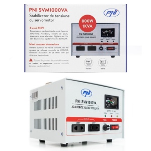Stabilizator de tensiune PNI SVM1000VA cu servomotor, 800W, 3.6A, iesire 230V - Img 8
