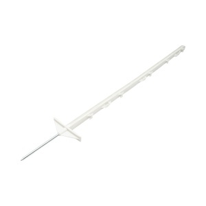 Stalp din plastic 1050mm alb pentru fir gard electric Breckner Germany - Img 2