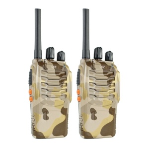 Statie radio portabila PNI PMR R40 Camo, set cu 2 buc, 0.5W, 16 canale programabile, 16 PMR si tonuri 50 CTCSS si 104 DCS, ASQ, TOT, monitor, programabila, acumulatori 1200mAh, incarcatoare si casti i - Img 2