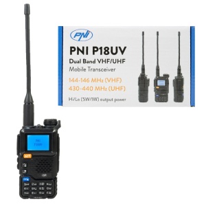 Statie radio portabila VHF/UHF PNI P18UV, dualband, 144-146MHz si 430-440MHz, 200CH, VOX, Scan, Radio FM, Li-Ion 2200 mAh - Img 3