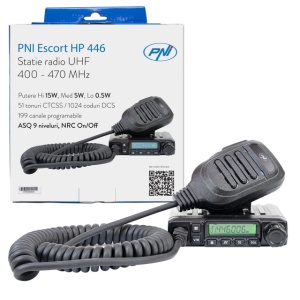 Statie radio UHF PNI Escort HP 446, 199 canale, ASQ 9 niveluri, Scan, Dual Watch, CTCSS-DCS, putere 0.5W la 15W, functie NRC - Img 8