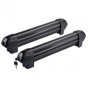 Suport 4 perechi schiuri cu prindere pe bare transversale - Cruz Ski Rack Dark 4 - Img 2