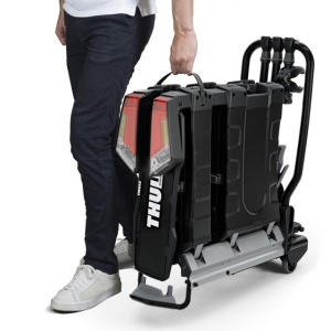 Suport biciclete Thule EasyFold XT 3 NEGRU cu prindere pe carligul de remorcare - pentru 3 biciclete - Img 4