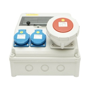 Tablou electric grup prize organizare santier 1x415V/32A, 2x230V/16A, 260x170x140mm IP44/IP66 Breckner Germany - Img 2