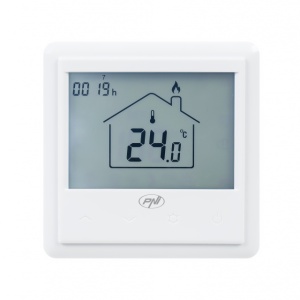 Termostat inteligent incastrabil PNI CT25PW WiFi, control prin internet, incalzire cu apa in pardoseala, actuatoare, pompe, centrala, aplicatie mobil Tuya Smart, integrare in scenarii smart cu alte pr - Img 6