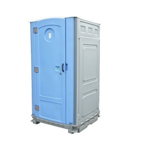 Toaleta ecologica vidanjabila HDPE 350L cu lavoar, pisoar, oglinda, suport hartie si cuier 1150x1150x2250mm