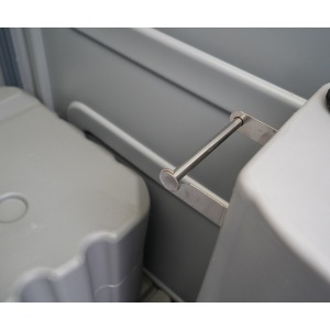 Toaleta ecologica vidanjabila HDPE 350L cu lavoar, pisoar, oglinda, suport hartie si cuier 1150x1150x2250mm - Img 16