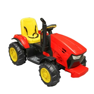 Tractor electric cu remorca, telecomanda si baterie pentru copii 1580x580x730mm - Img 7