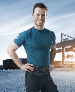 Tricou clasic albastru 4Tech - Img 2