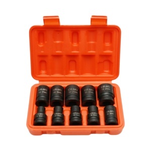 Trusa chei tubulare de impact scurte 10-24mm, patrat 1/2 inch Cr-Mo 10 piese Breckner Germany