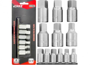 Trusa de chei pentru buson / dop baie ulei 8,10,12,14 mm Verke