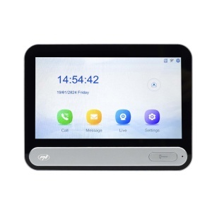 Unitate interioara interfon video PNI MS9000, monitor 7 inch, compatibil cu unitate exterioara PNI UMS9000 - Img 8