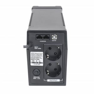 UPS SilverCloud SafePC 650AVR putere 360W ecran LCD software monitorizare PC - Img 4