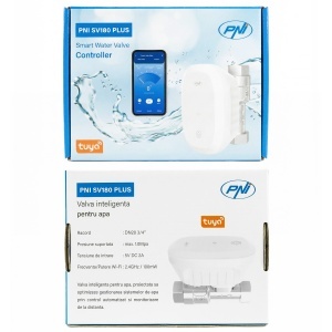 Valva inteligenta pentru apa PNI SV180 PLUS, Wi-Fi, IP65, DN20 3/4, control din Tuya Smart, Amazon Alexa si Google Home, contorizeaza consumul de apa - Img 6