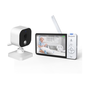 Video Baby Monitor PNI BM500 ecran 5 inch wireless 2.4 Ghz, senzor temperatura, VOX, vedere nocturna - Img 4