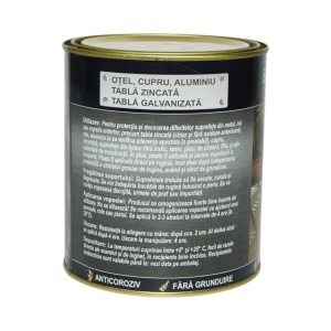 Vopsea email anticoroziva 3 in 1 cupru metalizat pentru metal 750g, direct pe rugina, pe baza de apa Breckner Germany - Img 4