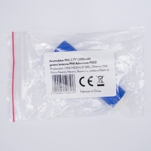 Acumulator PNI 3.7V 2200mAh 18650 pentru lanterna PNI Adventure F650 - Img 5