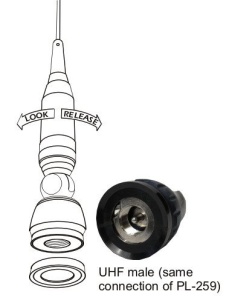Antena CB Avanti Via 80 200W, 84cm - Img 3