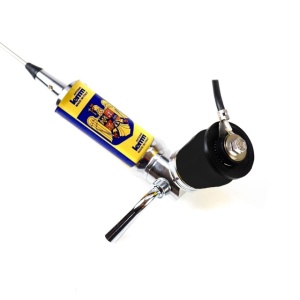Antena CB LEMM TURBO 2001 Romania, lungime 200 cm, castig 6.5dB, 26.5-28Mhz, 2000W, cablu RG58 4m, fabricata in Italia - Img 3