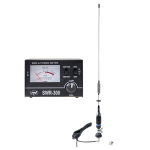 Antena CB PNI S75 , 75 cm, cu fluture, cablu RG58 de 4m si reflectometru PNI SWR-300 pentru masurare SWR - Img 4
