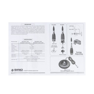 Antena CB Sirio Megawatt 4000 PL, 203.5cm fara cablu - Img 7