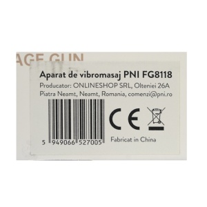 Aparat de vibromasaj PNI FG8118, 4 capete de masaj, 6 trepte de intensitate, acumulator 1200 mAh inclus - Img 4
