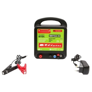 Aparat generator de impulsuri DC 12/220V, 6.5 Joule 100km pentru gard electric BRITMANN