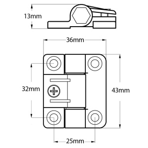 Balama reglabila cu control al pozitiei prin cuplu 43x36 mm - Img 2