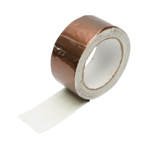Banda butilica hidroizolanta autoadeziva 50mm x 5m cu folie de aluminiu maro RAL8003 Breckner Germany - Img 8