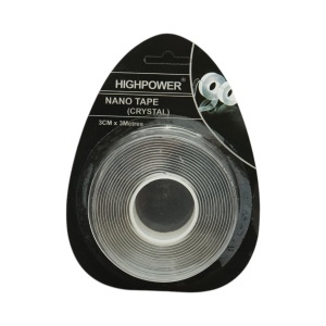 Banda dublu adeziva transparenta reutilizabila 30mm x 3m Nano Tape Crystal HighPower - Img 2