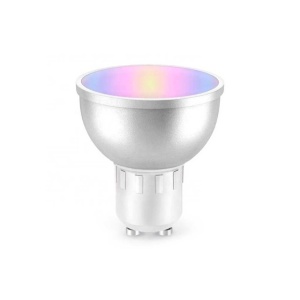 Bec inteligent PNI SafeHome PT51RG LED, GU10, WiFi, RGBW, 5W, 500 lm, lumina/culoare reglabila prin internet, Aplicatie Tuya Smart, integrare in scenarii si automatizari smart cu alte produse compati