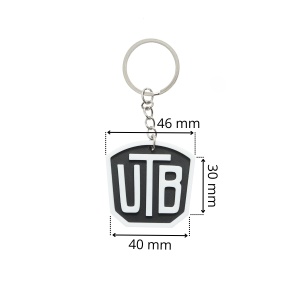 Breloc chei emblema UTB alb - Img 2