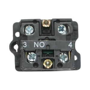 Buton indicator LED alb cu rezistenta integrata 1NO, 220V, LAY5 Breckner Germany - Img 3