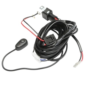 Cablaj electric pentru 1 proiector, cablu 3m, cu intrerupator Led si releu 12V 40A - Img 2