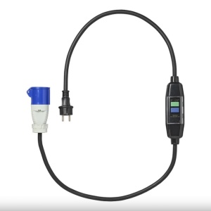 Cablu adaptor 150cm 3x 2.5mm² de la Schuko to CEE + dispozitiv de curent rezidual - Img 3