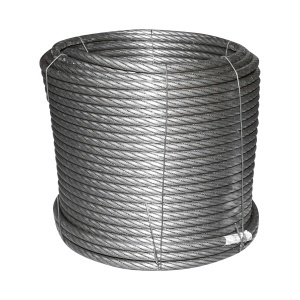 Cablu troliu otel 6x25, Fi 13mm cu inima metalica 45m/rola batut 0,95kg/1m - Img 3