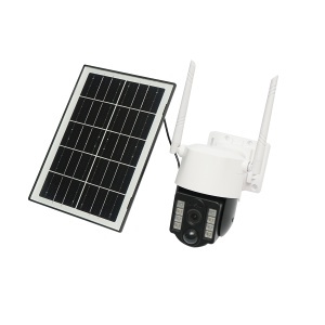 Camera supraveghere 3MP, 4G rotativa cu panou solar 5W, PTZ, 1080P, senzor miscare, night vision, aplicatie V380 Pro