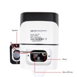 Camera supraveghere video PNI IP649 cu IP, 2MP 1080P, WiFi, slot card micro SD, compatibila cu aplicatia Tuya Smart - Img 2