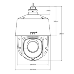 Camera supraveghere video PNI IP8483IS PTZ, 8MP Zoom 25X, IR150, WDR120 - Img 2