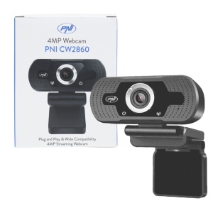 Camera Web PNI CW2860 Full HD 4MP, USB, Clip-on, Microfon incorporat, Conectare PC/Laptop, @30fps, Corectie automata de culoare - Img 8