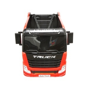 Camion electric rosu cu acumulator 12V/7Ah si telecomanda JJ2011 pentru copii 3 ani - Img 4