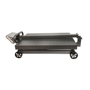 Cantar electronic de podea tip platforma 1500 kg cu roti si brat pliabil Breckner Germany - Img 5