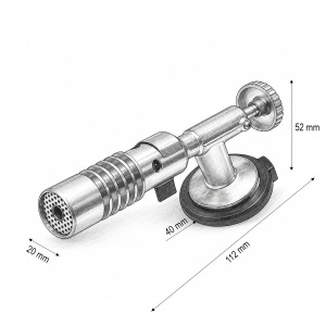 Cap arzator butelie gaz tip spray, aprindere manuala, flacara reglabila 1300°C FlameGun - Img 4