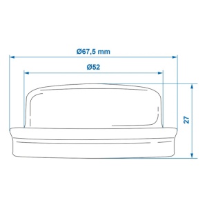 Capac butuc Ø64mmx28mm compatibil Knott - Img 4