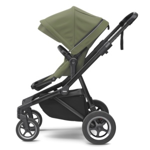 Carucior Thule SLEEK Cadru Negru si Copertina Soft Green (verde kaki) - Img 3