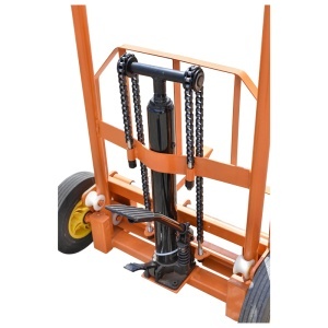 Carucior transport marfa cu ridicare hidraulica maxim 150kg inaltime 900mm - Img 4